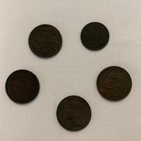 5 cent 1961 10 cent 1893 1866  2x 10centesimi 1911