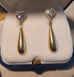 orecchini pendenti oro 18 kt