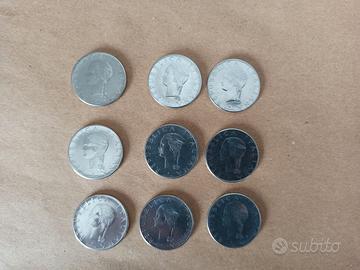 Lotto di 9 monete 100 Lire 1979 "FAO"