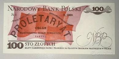 Banconota 100 zloty polskj