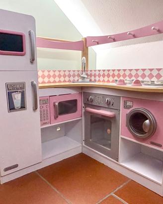 Cucina giocattolo KidKraft in legno – rosa e grigi