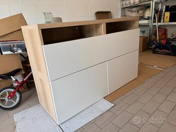 Mobile IKEA “Besta” bianco - rovere