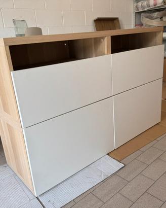 Mobile IKEA “Besta” bianco - rovere