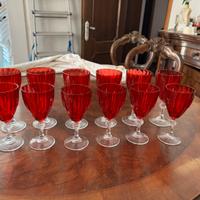 Bicchieri in evtro di Murano