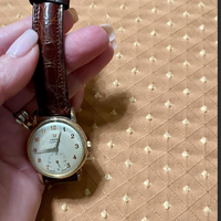 RARITA':orologioOMEGAautomaticCINTURINOcoccoANNI50