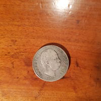 Moneta antica una lira Umberto I 1887