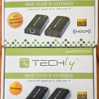 HDMI extender 1080p cat.6 fino 120mt - 1Tx -  2RX