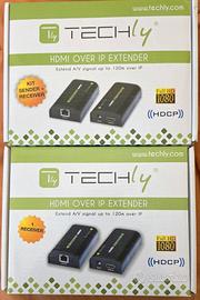 HDMI extender 1080p cat.6 fino 120mt - 1Tx -  2RX