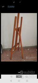 cavalletto regolabile in legno per dipingere 