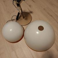 LAMPADARIO + ABAT-JOUR in vetro di Murano