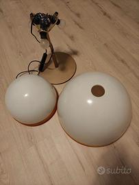 LAMPADARIO + ABAT-JOUR in vetro di Murano