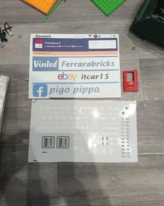LEGO 7740 stickers treno custom repro pretagliati