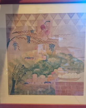quadro stampa d'arte paesaggio veneto con cornice 