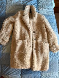 Giacca in pelliccia sintetica stile teddy