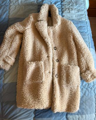 Giacca in pelliccia sintetica stile teddy