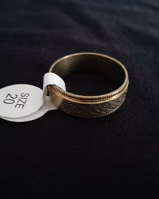 Anello a fascia bicolore Uomo/Unisex  mis. 20