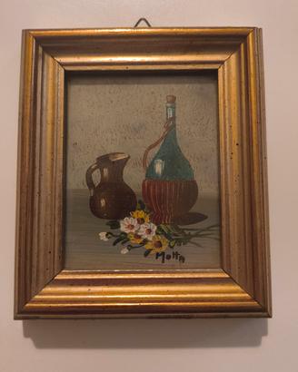 Quadretti olio su tela vintage