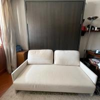 Letto matrimoniale a scomparsa Clei con divano.