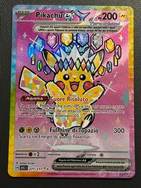 Pikachu ex 277/217 ascesa eroica - Collezionismo In vendita a Taranto