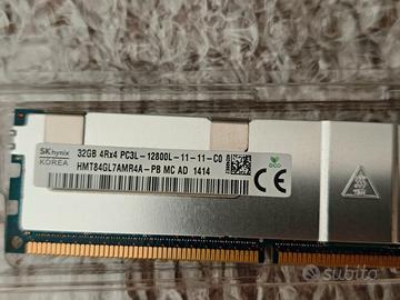RAM 32GB DDR3 ECC LRDIMM 1600MHz Hynix