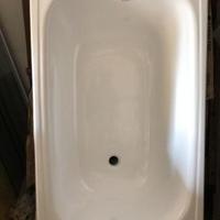 Vasca 120x70 in acciaio contesa roca