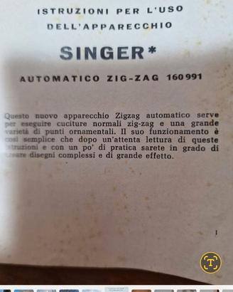 Macchina da cucire Singer anni 50 con mobiletto.