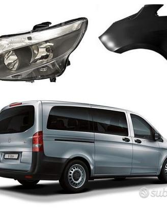 Mercedes Viano cofano airbag paraurti fanale W447