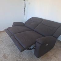 Divano microfibra relax 3 posti Federici Sofà