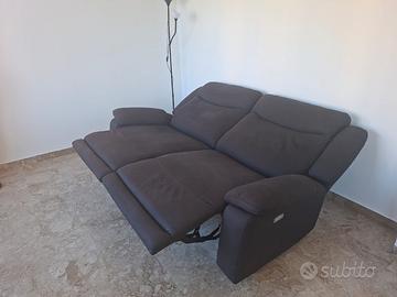 Divano microfibra relax 3 posti Federici Sofà