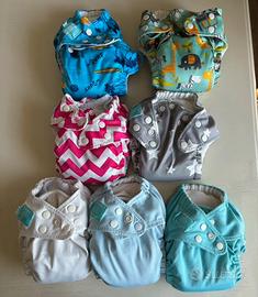 31 Pannolini lavabili usati e ben lavati