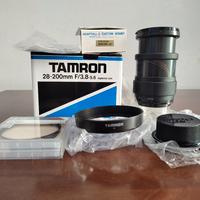 TAMRON 28-200 3.8-5.6 ASFERICO NUOVO ADAT.+ FILTRO