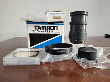 TAMRON 28-200 3.8-5.6 ASFERICO NUOVO ADAT.+ FILTRO