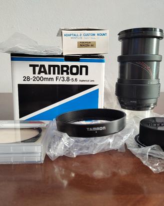 TAMRON 28-200 3.8-5.6 ASFERICO NUOVO ADAT.+ FILTRO