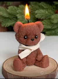  bomboniere candele orsetto 10 pezzi min.
