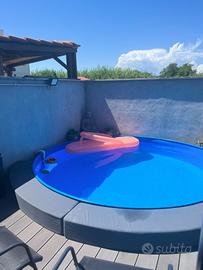 Piscina interrata seminterrata esterna
