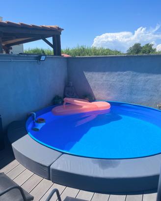 Piscina interrata seminterrata esterna