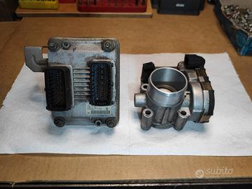 ECU E CORPO FARFALLATO FIAT PUNTO 1.2 16V