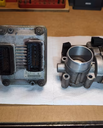 ECU E CORPO FARFALLATO FIAT PUNTO 1.2 16V