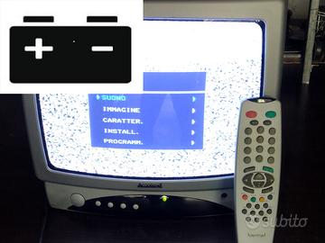 AMSTRAD A BATTERIA 12/24V 14" mod. ACDC TX SILVER