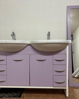 MOBILE DA BAGNO + SPECCHI E SANITARI SOSPESI