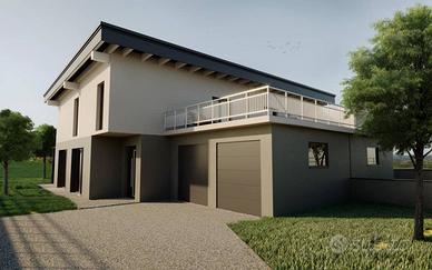 Villa bifamiliare tricamere con giardino