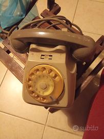 vintage   telefono  con rotella   -