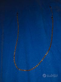 Collana intrecciata, colore oro