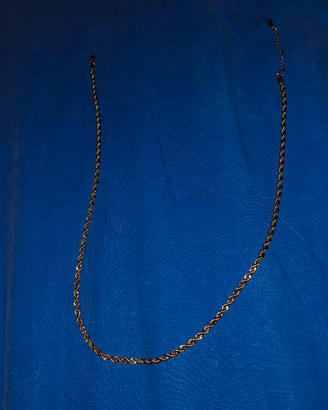 Collana intrecciata, colore oro