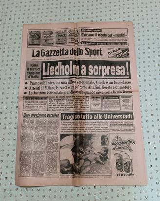 Rarissima gazzetta dello sport - 11/07/82