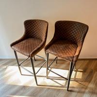Sgabelli da bar marrone vintage
