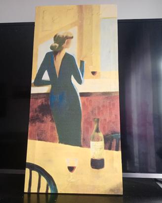 Quadro vintage su tela 38×70