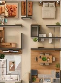 Spazioso trilocale a Leggiuno