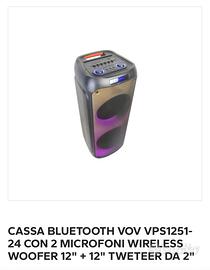 CASSA BLUETOOTH VOV VPS1251-24 CON 2 MICROFONI