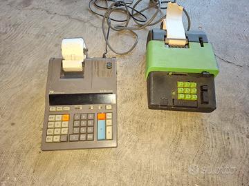 due vecchi calcolatori da COLLEZIONE 